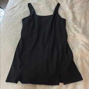 Athletic Black Sleeveless Dress